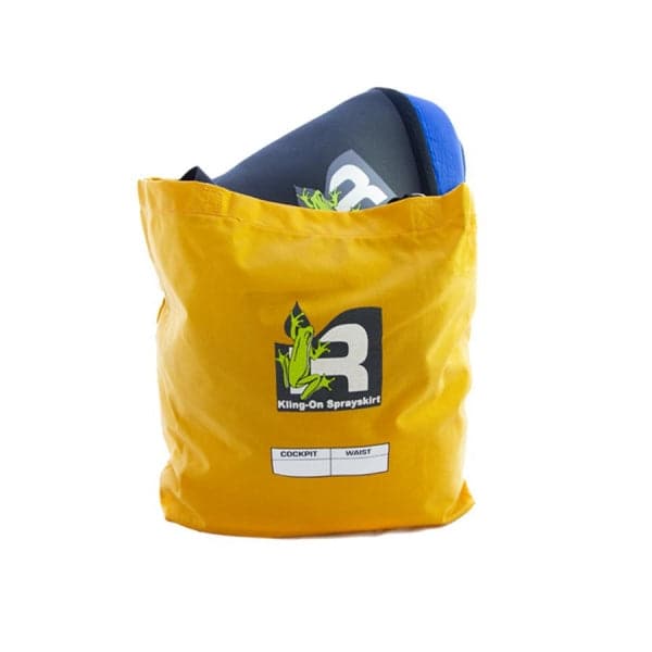 Featuring the KlingOn Bungee Skirt whitewater spray skirt manufactured by Immersion Research shown here from a second angle.