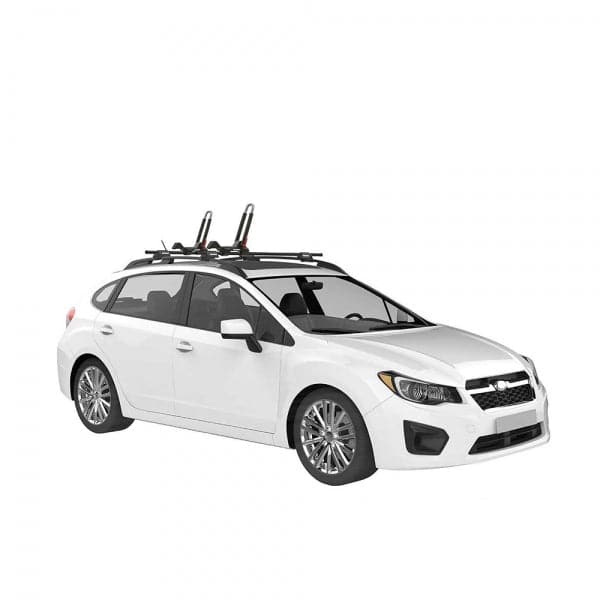 Featuring the JayLow Cradle bike mount, rec kayak accessory, snow mount, tour kayak accessory, transport, water mount manufactured by Yakima shown here from a third angle.