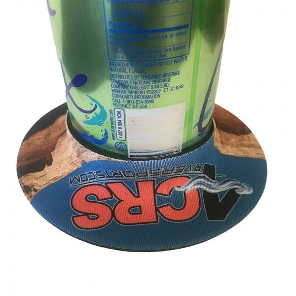 Featuring the LilSucker Base cooler, coozie, gift for kayaker, gift for rafter, misc personal gear manufactured by 4CRS shown here from one angle.