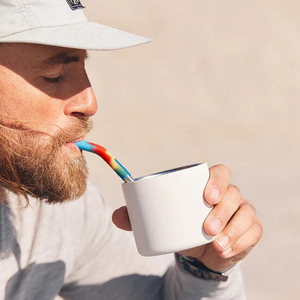 Featuring the Straw 4-Pack - Short camp cup, kitchen, reusable, straws manufactured by Klean Kanteen shown here from a third angle.