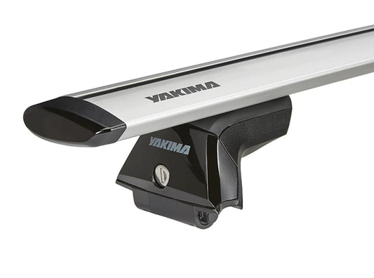 Featuring the Skyline Tower roof rack manufactured by Yakima shown here from a second angle.