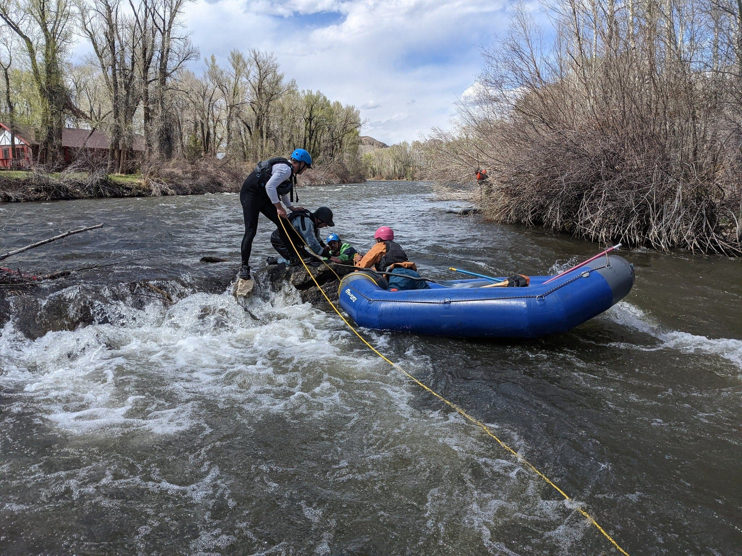 Featuring the Swiftwater Rescue Class - ACA swiftwater instruction manufactured by 4CRS Paddle School shown here from a second angle.