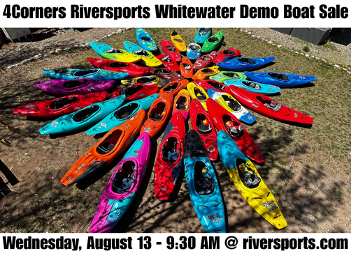 Whitewater Demo Boat Sale - Wednesday, August 13th
