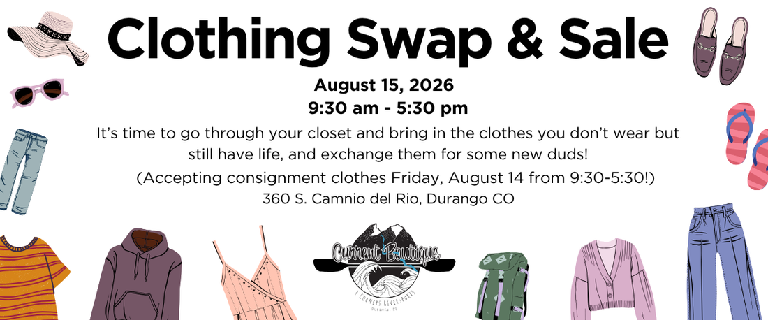 Clothing Swap and SALE at Current Boutique