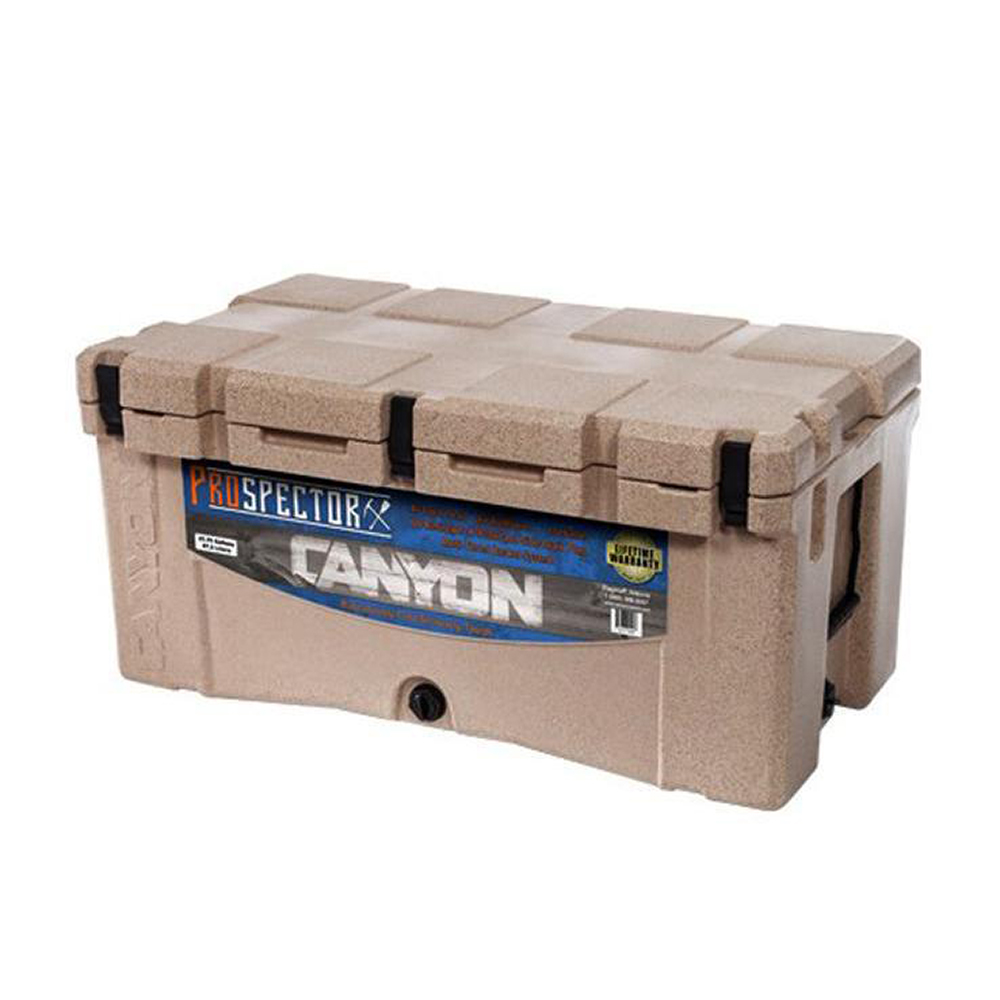 A close up of a cooler.