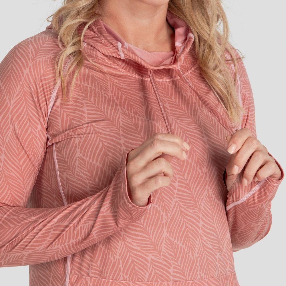 Featuring the Women's H2Core Silkweight Dress women's sun wear, women's swim wear, women's thermal layering manufactured by NRS shown here from a seventh angle.