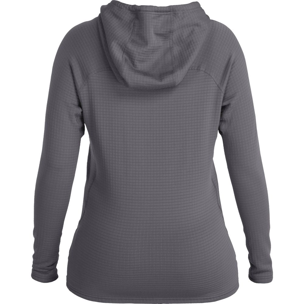 Featuring the Women's H2Core Lightweight Hoodie women's sun wear, women's swim wear, women's thermal layering manufactured by NRS shown here from a second angle.