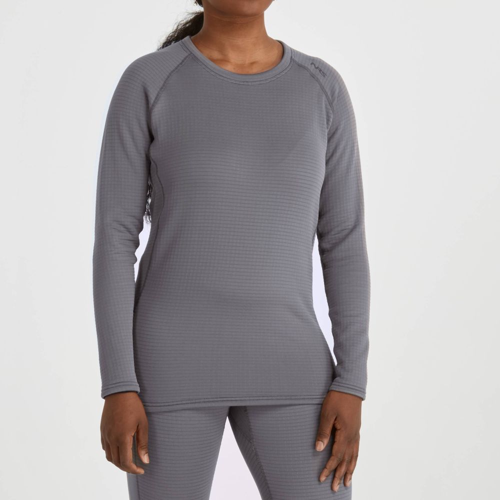 Featuring the Women's H2Core Lightweight Shirt women's thermal layering manufactured by NRS shown here from a tenth angle.