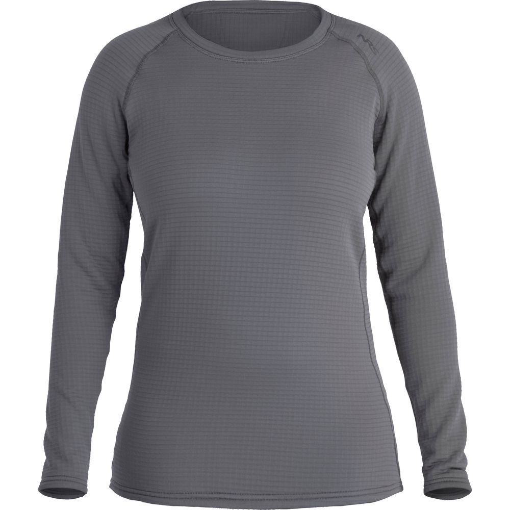 Women's H2Core Lightweight Shirt women's thermal layering made by NRS in Smoke.
