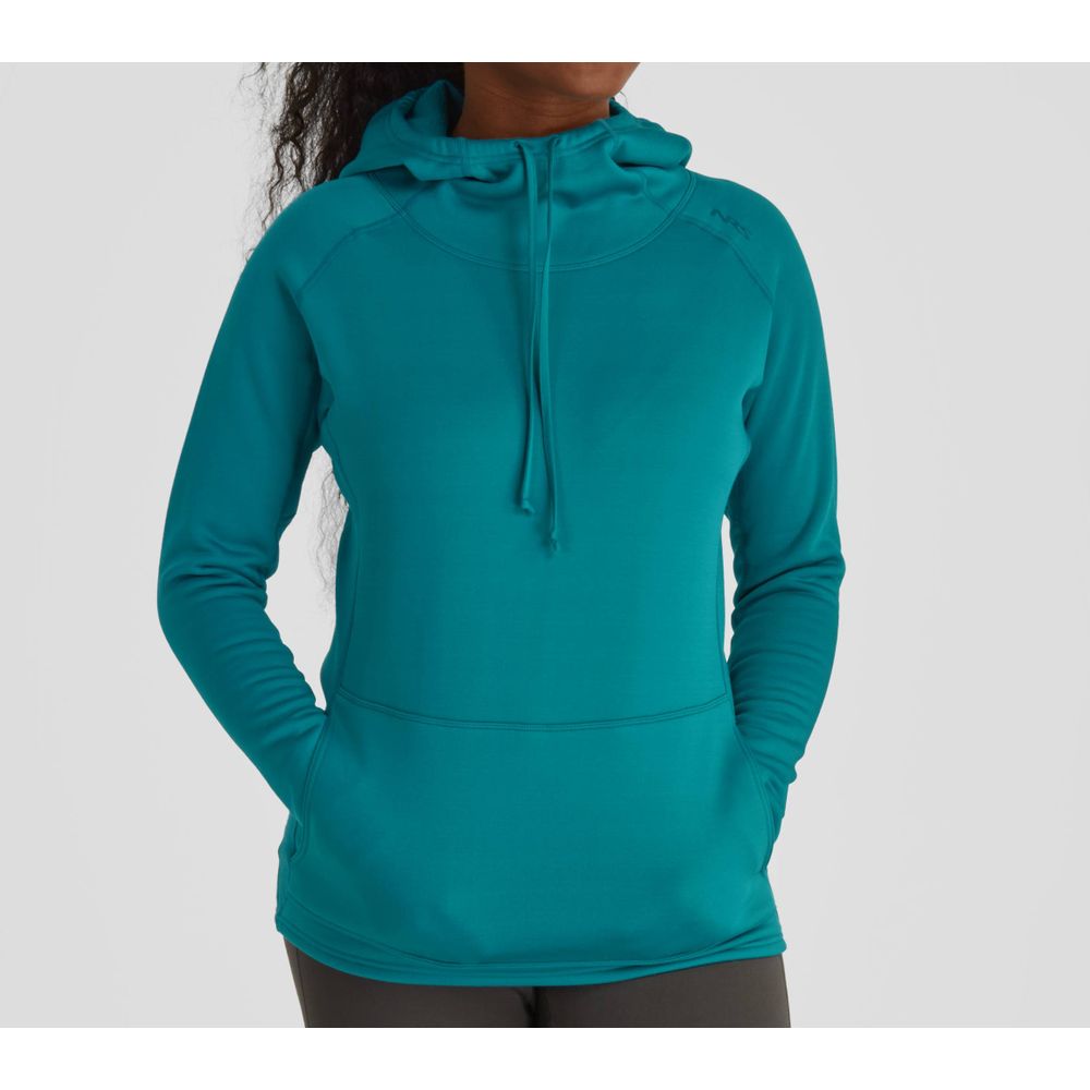 Featuring the H2Core Expedition Hoody W's manufactured by NRS shown here from a fourth angle.