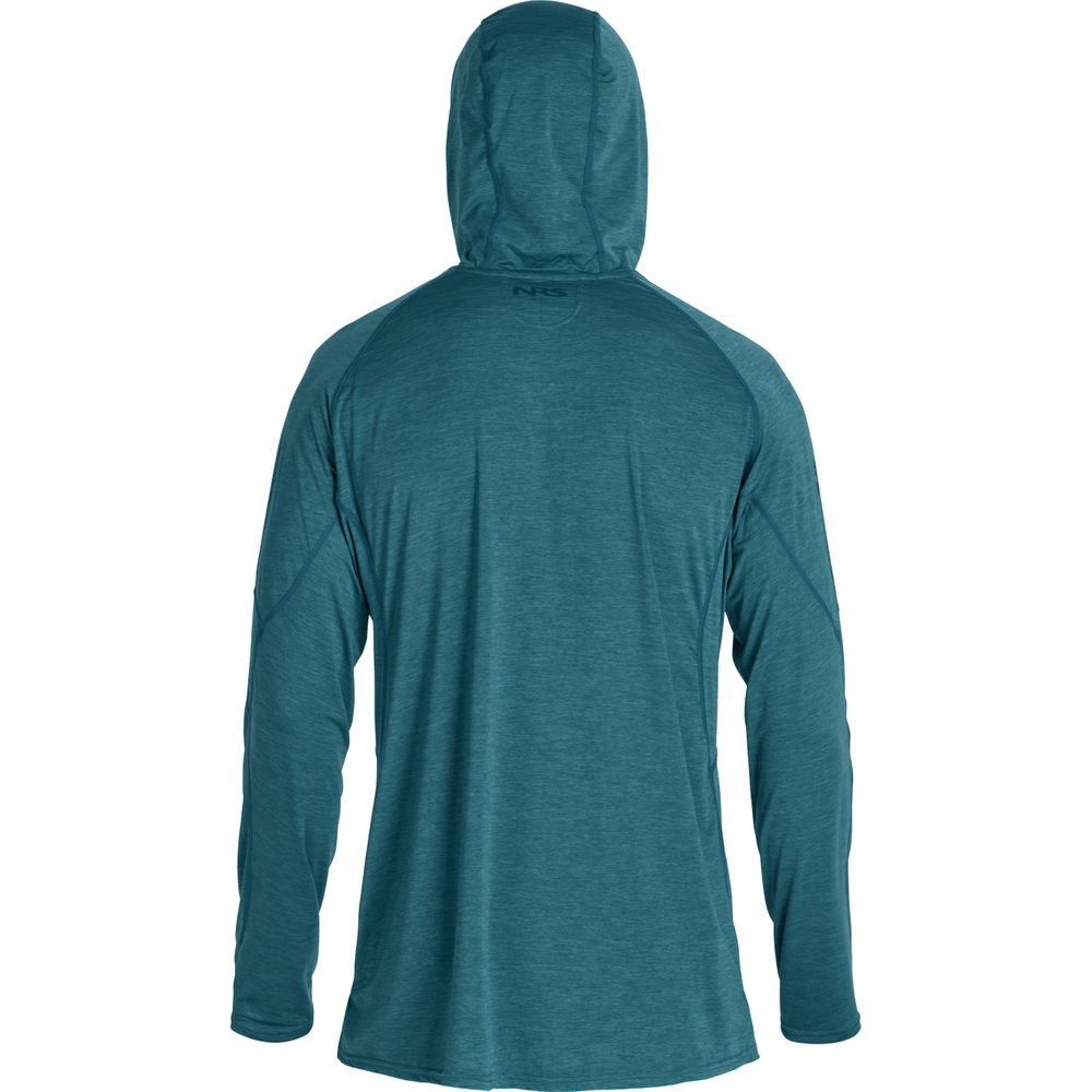 Featuring the H2Core Silkweight Hoodie - Men's men's sun wear, men's swim wear, men's thermal layering manufactured by NRS shown here from a twentieth angle.