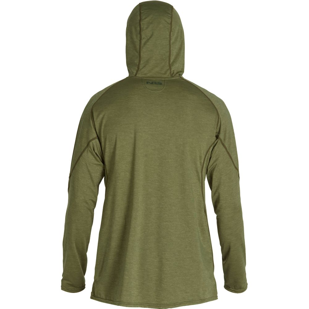 Featuring the H2Core Silkweight Hoodie - Men's men's sun wear, men's swim wear, men's thermal layering manufactured by NRS shown here from a fifteenth angle.