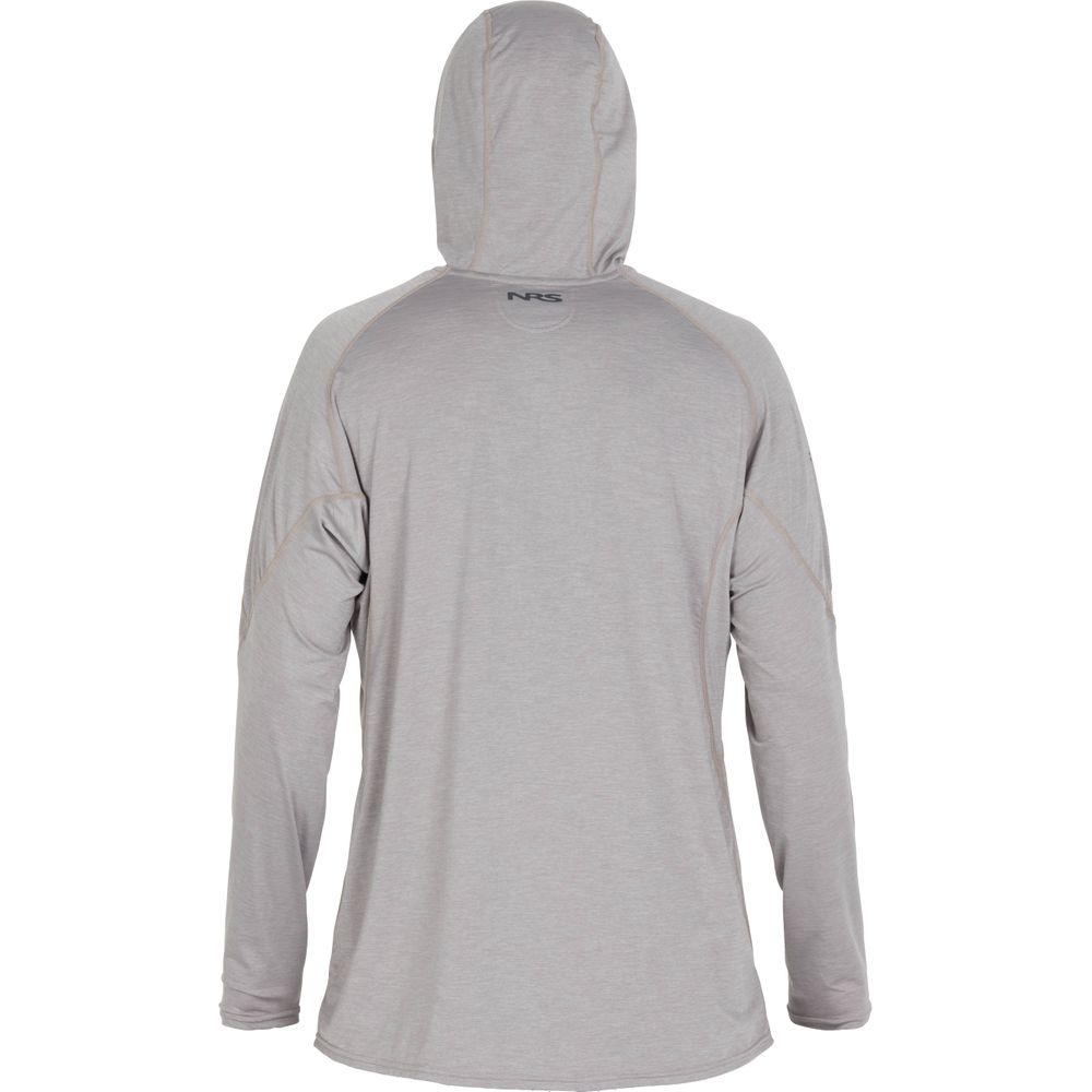 Featuring the H2Core Silkweight Hoodie - Men's men's sun wear, men's swim wear, men's thermal layering manufactured by NRS shown here from a tenth angle.