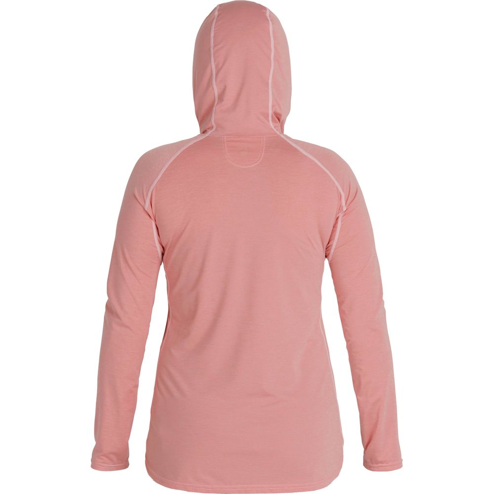 Featuring the H2Core Silkweight Hoodie - W's women's sun wear, women's swim wear, women's thermal layering manufactured by NRS shown here from a fifteenth angle.