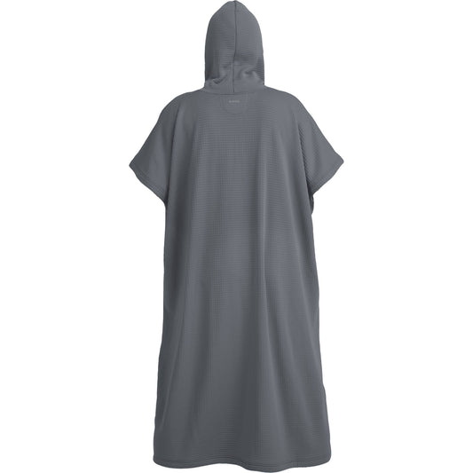 A Covert Changing Poncho by NRS viewed from the back, showcasing its full length and oversized fit, made from a lightweight fabric.