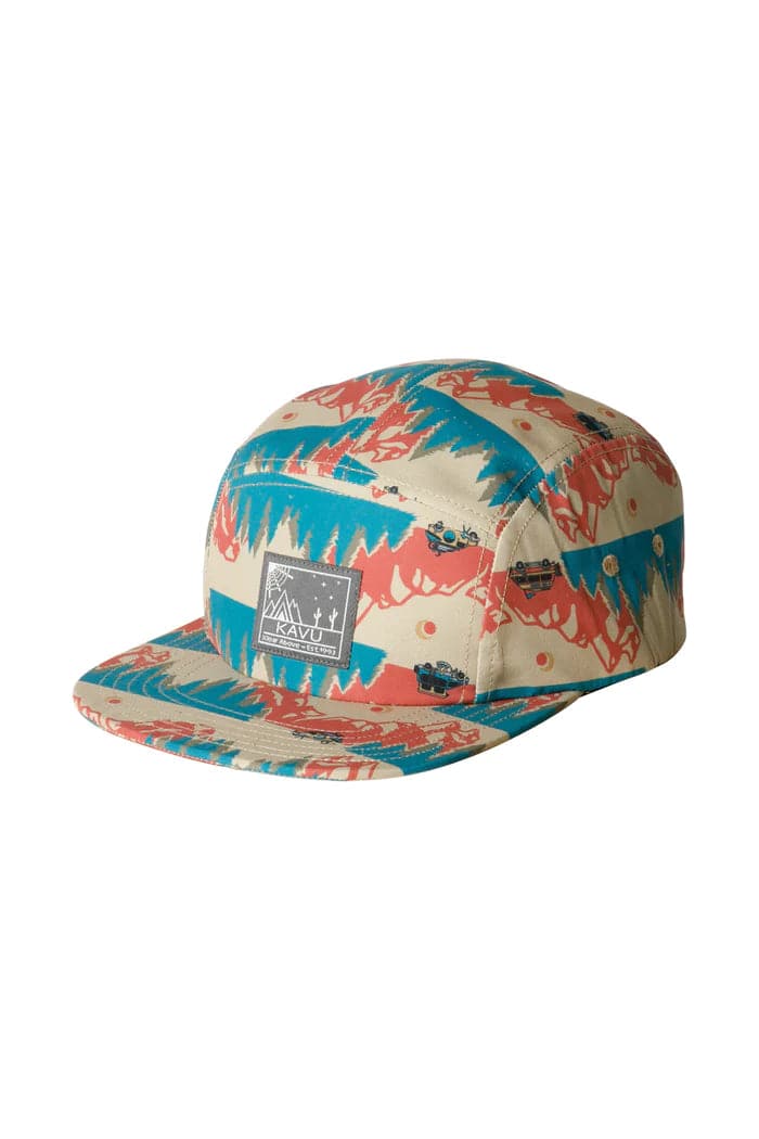 Featuring the Tumbler Hat  manufactured by Kavu shown here from one angle.