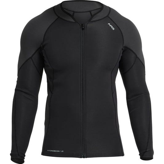 The men's long-sleeved neoprene wetsuit, known as the NRS Hydroskin 1.5 Jacket - Men's, is a versatile addition to your layering arsenal for optimal.