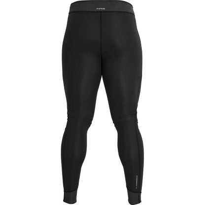 Against a plain white background, the NRS Hydroskin 1.5mm Pants - Men's are black neoprene wetsuit pants designed to enhance paddling performance while providing warmth and unrestricted movement.