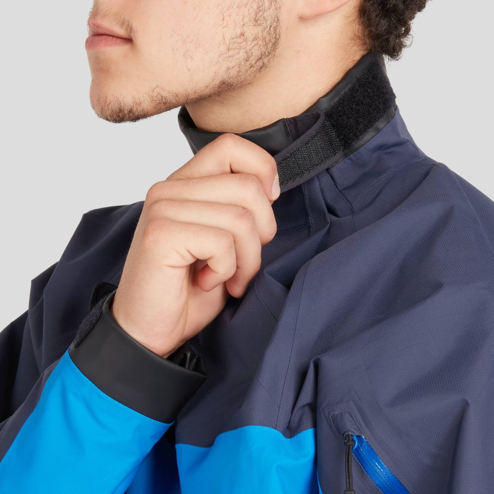 Featuring the Endurance Splash Jacket gift for rafter, men's splash wear manufactured by NRS shown here from a seventh angle.