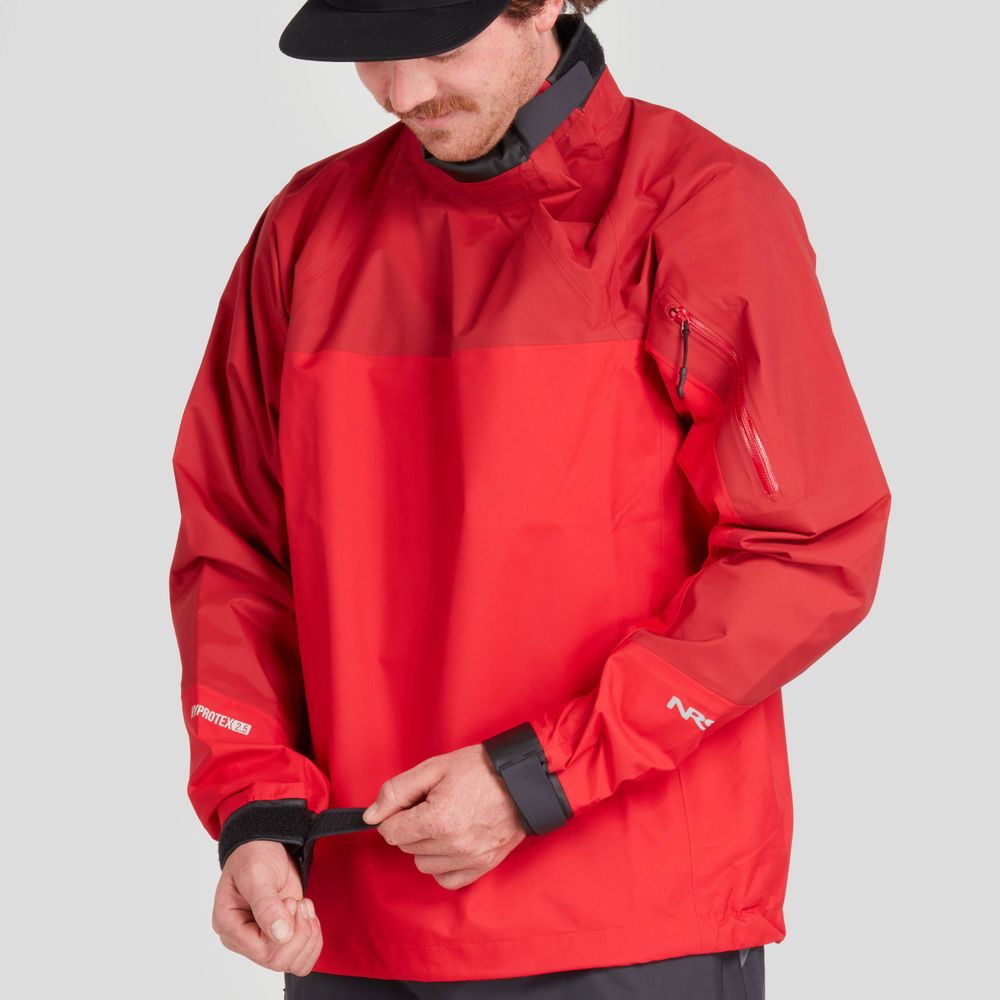 Featuring the Endurance Splash Jacket gift for rafter, men's splash wear manufactured by NRS shown here from a thirteenth angle.