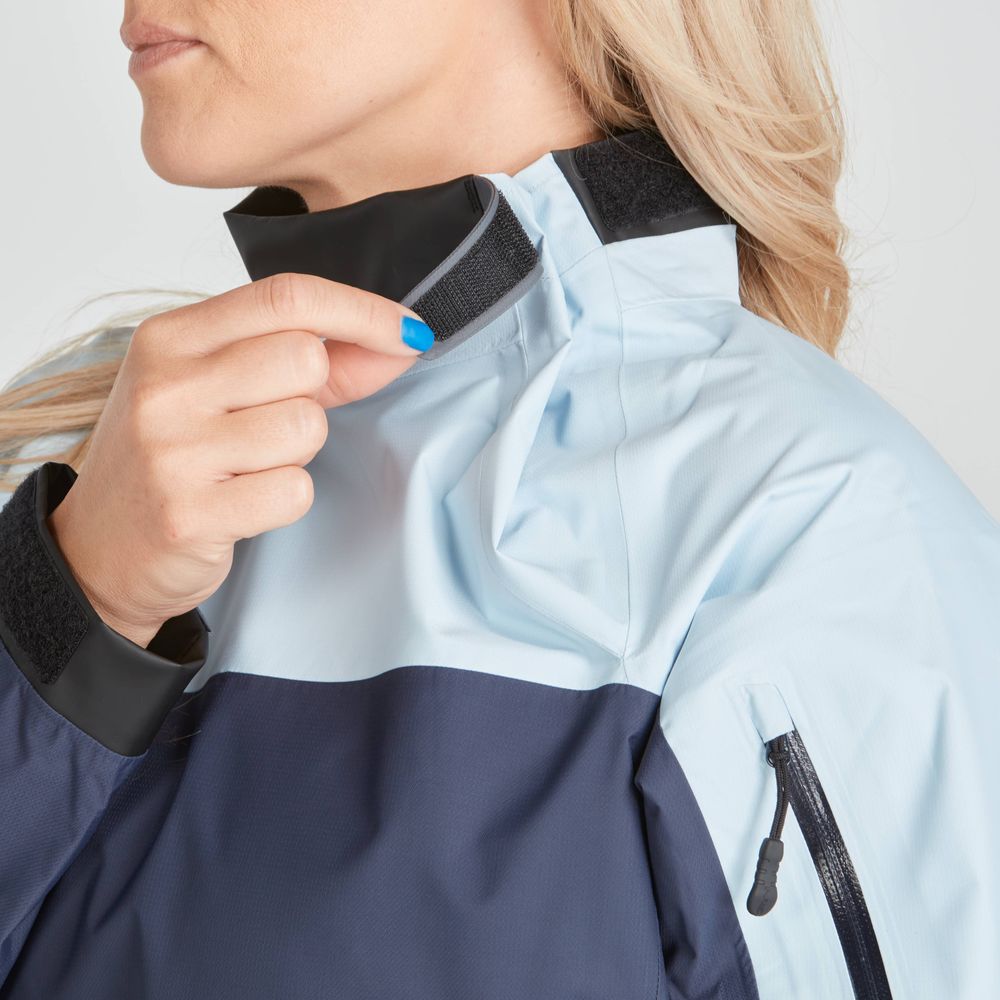 Featuring the Women's Endurance Jacket women's splash wear manufactured by NRS shown here from a thirteenth angle.