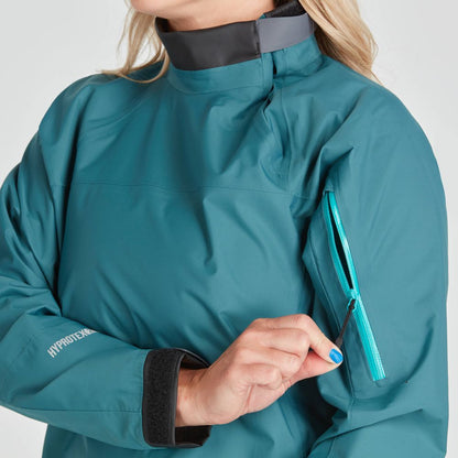 Featuring the Women's Endurance Jacket women's splash wear manufactured by NRS shown here from a twentieth angle.