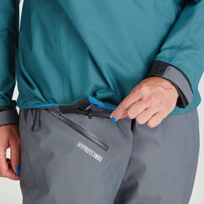 Featuring the Women's Endurance Jacket women's splash wear manufactured by NRS shown here from a twenty second angle.