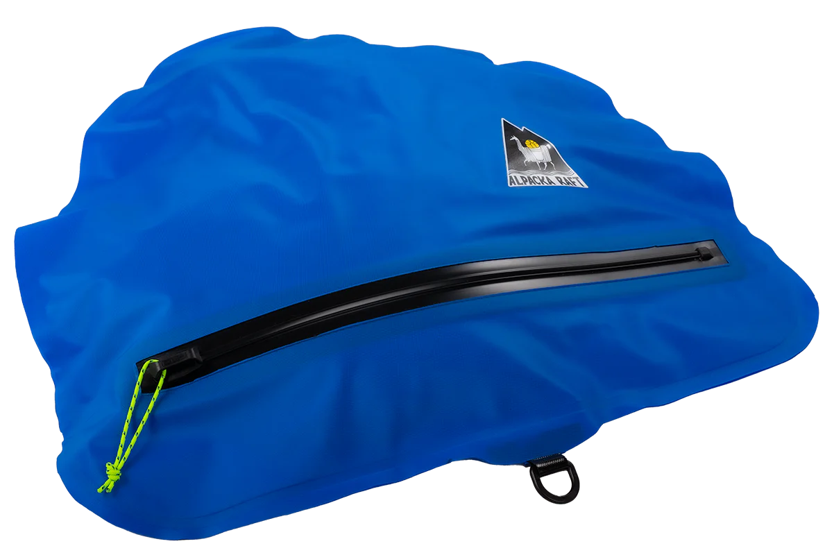 An Alpacka Hybrid Bow Bag Liner with a zipper on it.