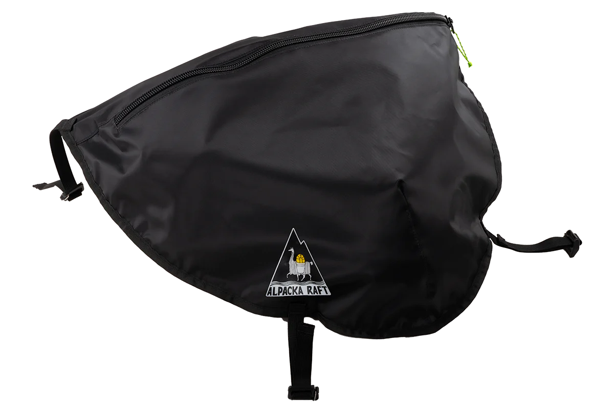 An Alpacka Hybrid Bow Bag with a yellow logo on it.