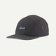 The P-6 Label Maclure Hat by Patagonia is a black cap featuring a small front logo.