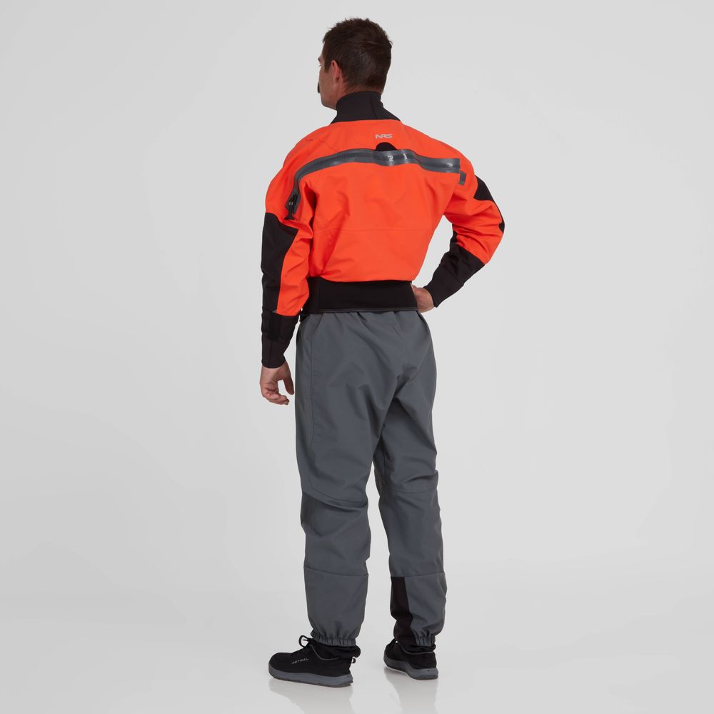 Featuring the Phenom GORE-TEX Pro Dry Suit - Men's manufactured by NRS shown here from a fourth angle.