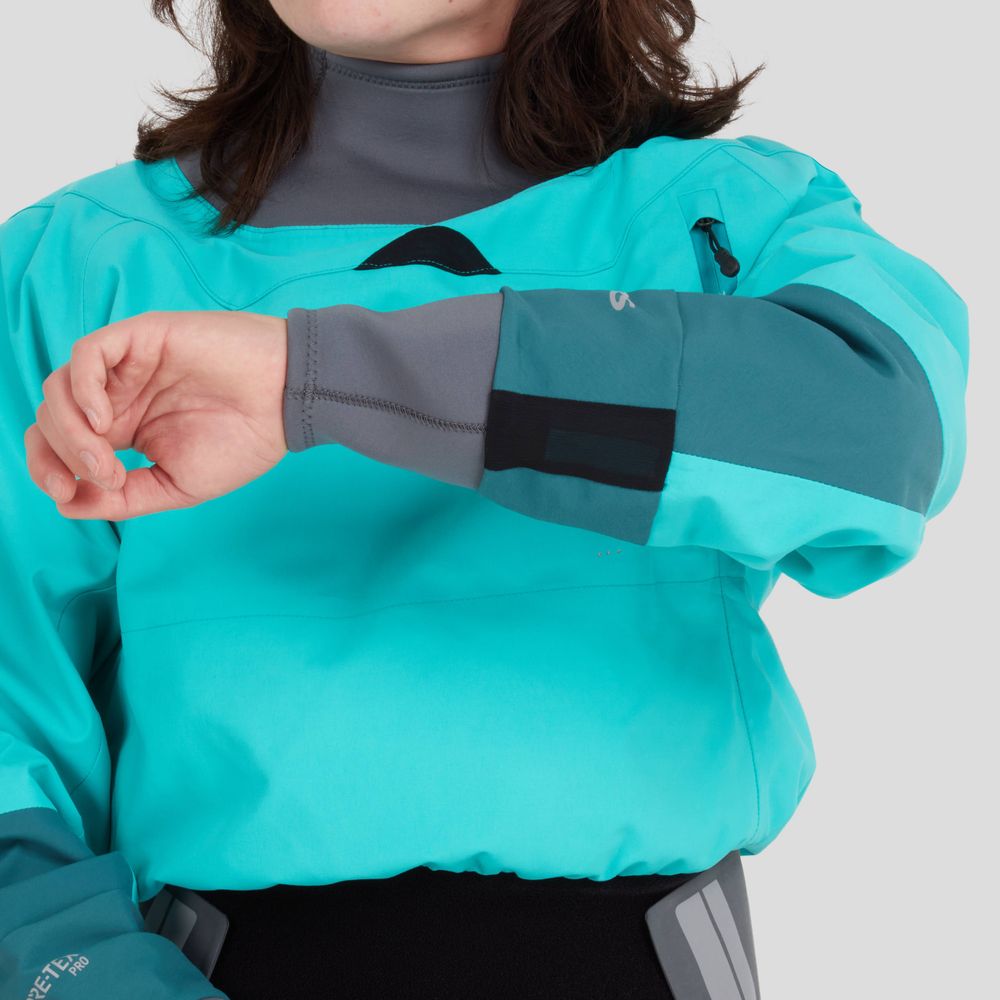 Featuring the Phenom GORE-TEX Pro Dry Suit - Women's manufactured by NRS shown here from a seventh angle.