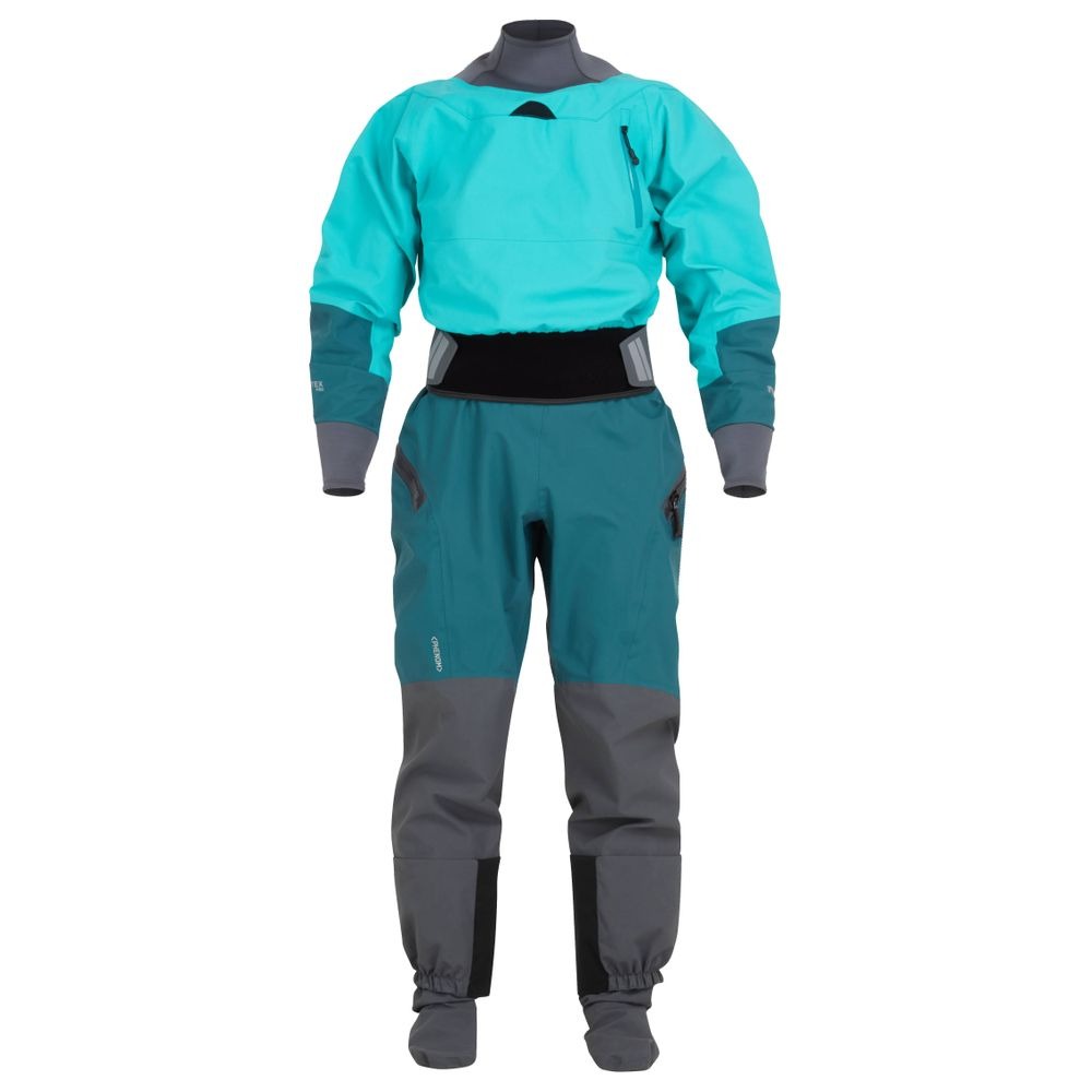 Phenom GORE-TEX Pro Dry Suit - Women's made by NRS in Aqua.