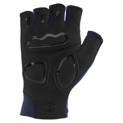 The NRS Men's Boater's Gloves, black and fingerless with reinforced padding and ventilation holes, are designed for grip and comfort, providing hand protection ideal for warm-weather boating.