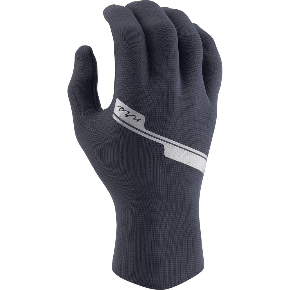 Featuring the Women's Hydroskin 0.5mm Gloves glove manufactured by NRS shown here from one angle.