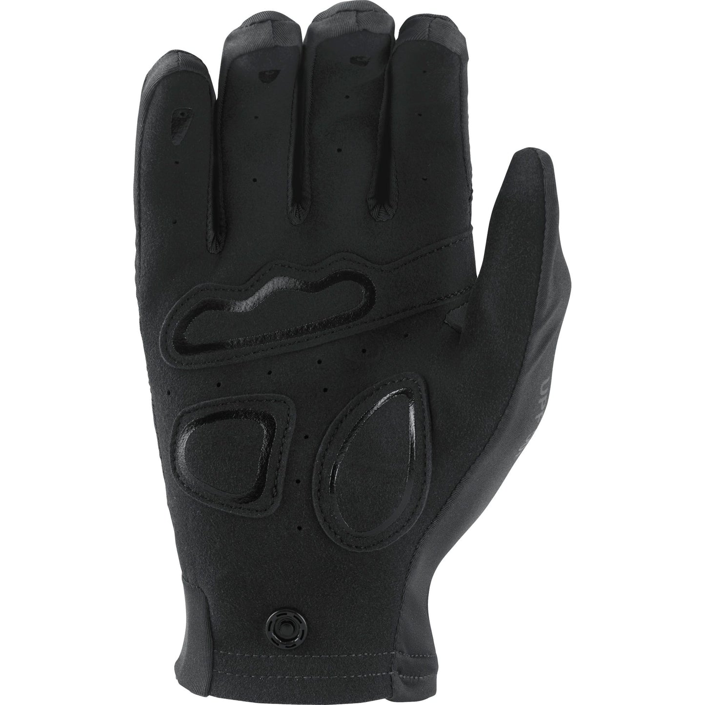 A pair of Cove Gloves by NRS with a synthetic leather palm for added protection.