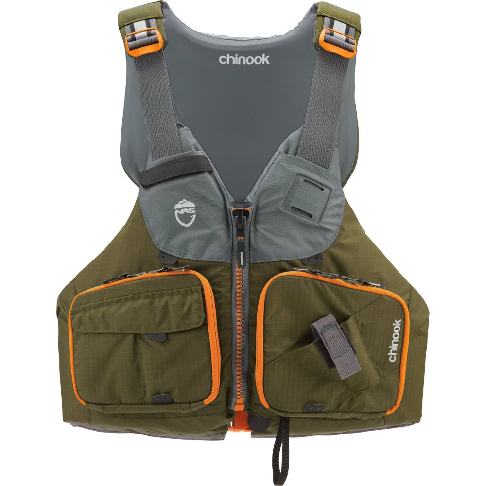 Chinook Fishing PFD fishing pfd made by NRS in Green.