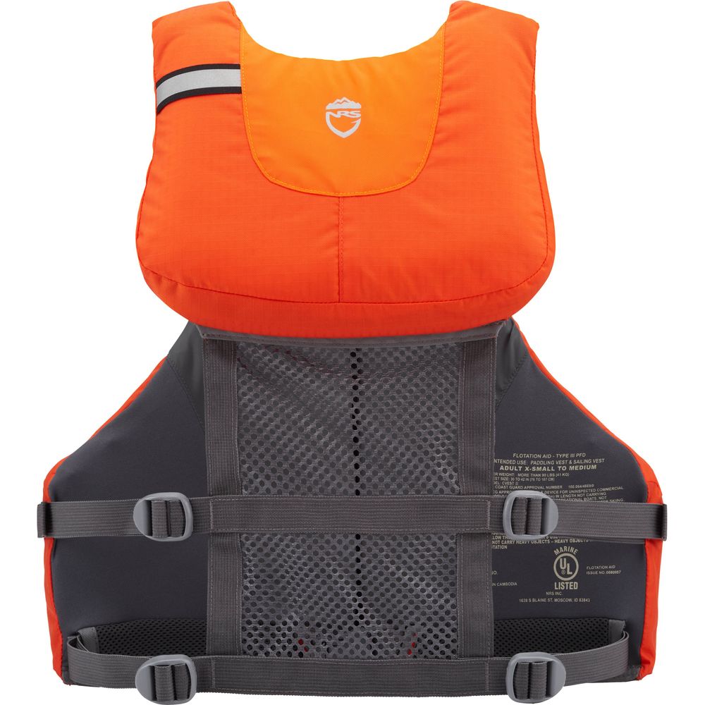 Featuring the Chinook Fishing PFD fishing pfd manufactured by NRS shown here from a sixth angle.