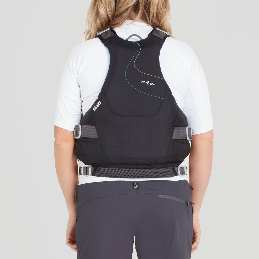 Featuring the Siren Women's PFD women's pfd manufactured by NRS shown here from a seventeenth angle.