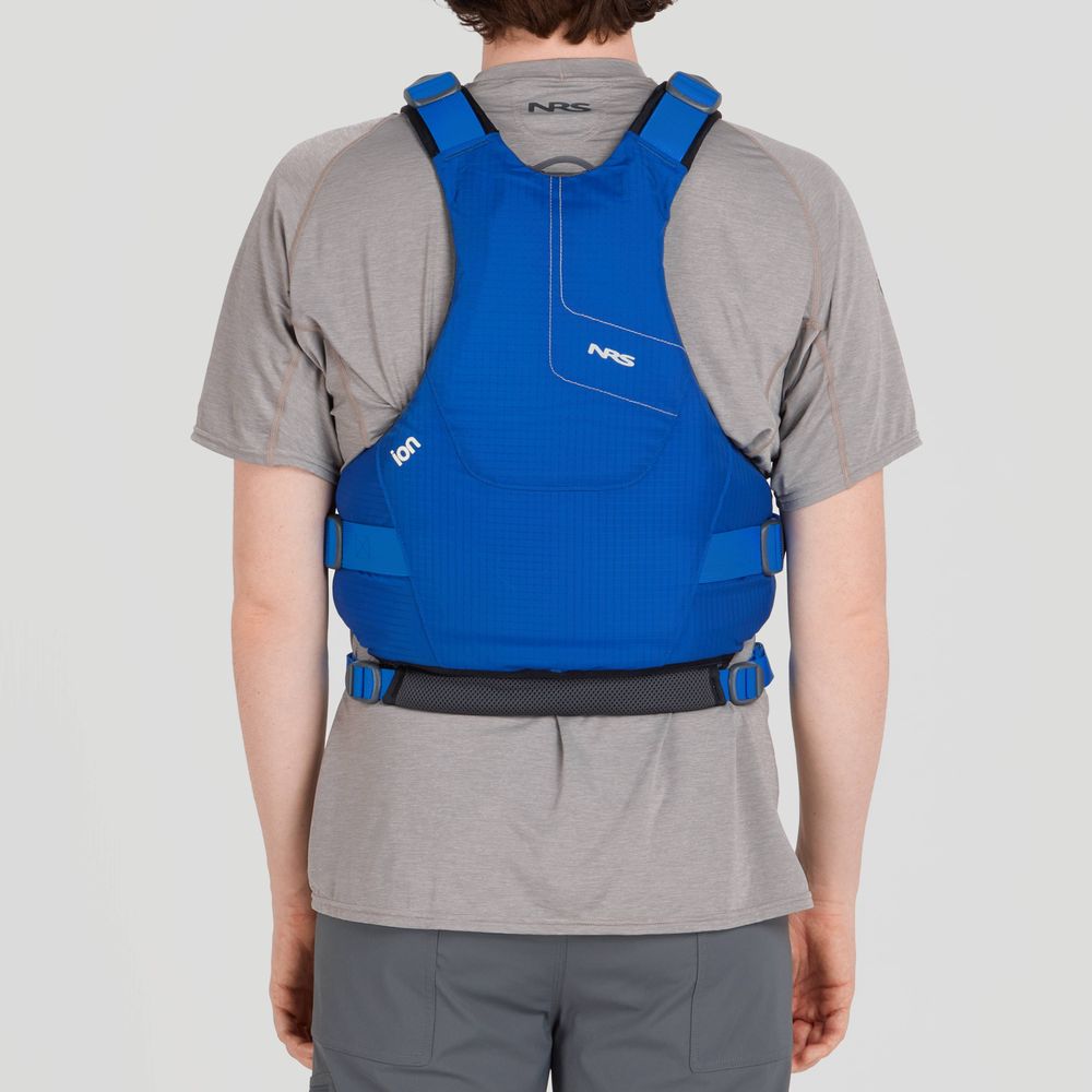 Featuring the Ion PFD men's pfd manufactured by NRS shown here from a nineteenth angle.