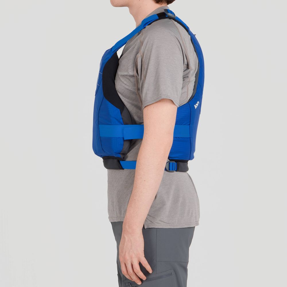 Featuring the Ion PFD men's pfd manufactured by NRS shown here from an eighteenth angle.