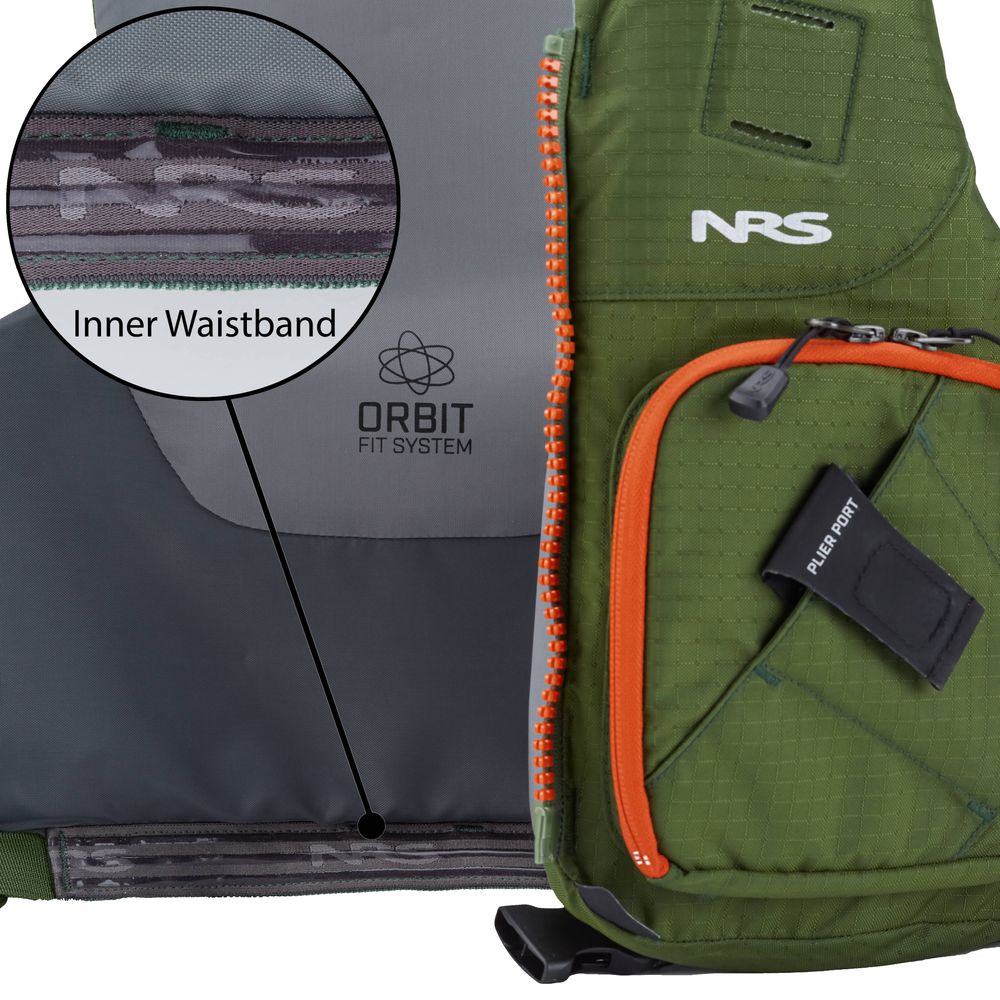 Featuring the Zander PFD manufactured by NRS shown here from a fifth angle.