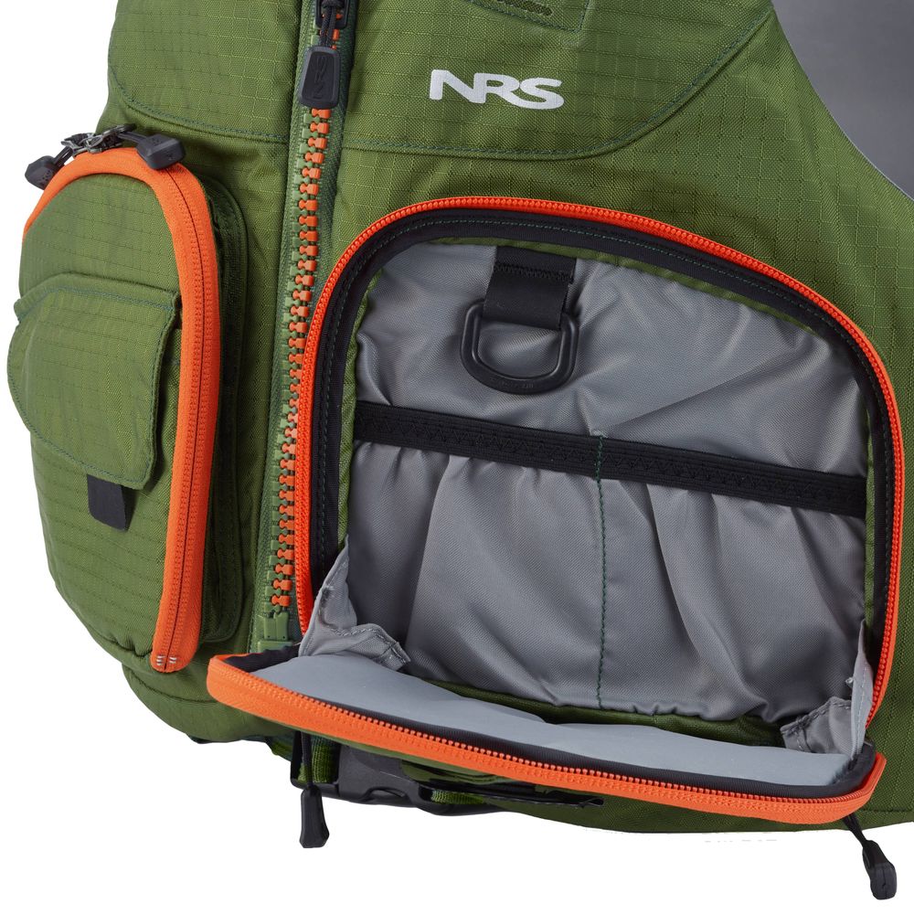 Featuring the Zander PFD manufactured by NRS shown here from a sixth angle.