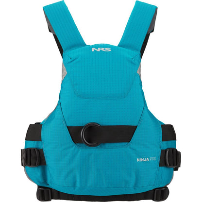 Featuring the Ninja Pro PFD rescue pfd manufactured by NRS shown here from a fifth angle.