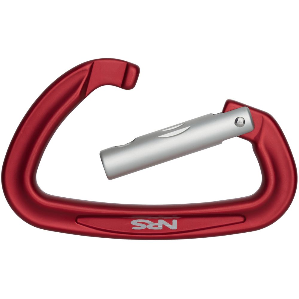 Featuring the Sliq Carabiner rescue hardware manufactured by NRS shown here from an eighth angle.