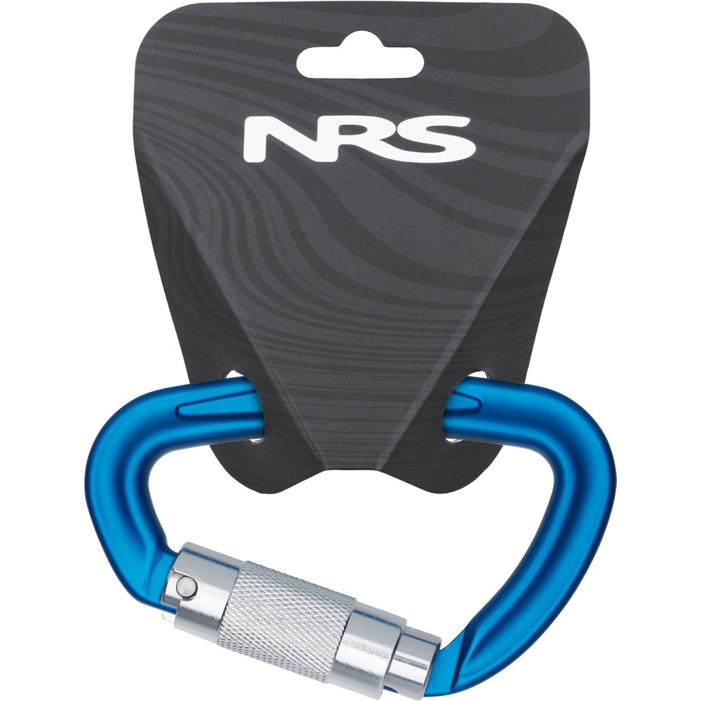 Featuring the Sliq Carabiner rescue hardware manufactured by NRS shown here from an eleventh angle.