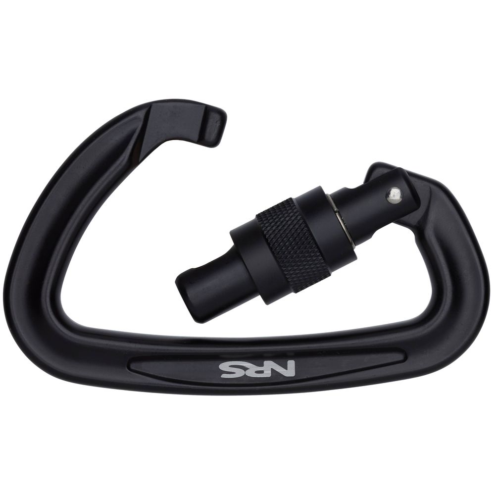 Featuring the Sliq Carabiner rescue hardware manufactured by NRS shown here from a fourth angle.