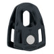 The NRS SMC CRx 1in Rescue Pulley is a black pulley with a metal wheel, load rated to 22kN/11kN, compatible with ropes up to 13mm—perfect for Z-Drag systems and prusik-minding use.
