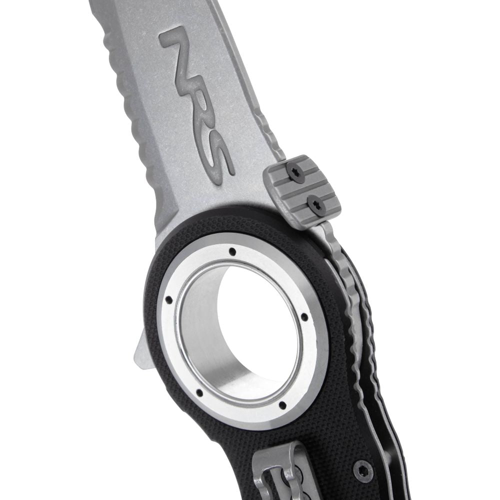 Featuring the Pilot Access Knife hardware, knife manufactured by NRS shown here from a tenth angle.