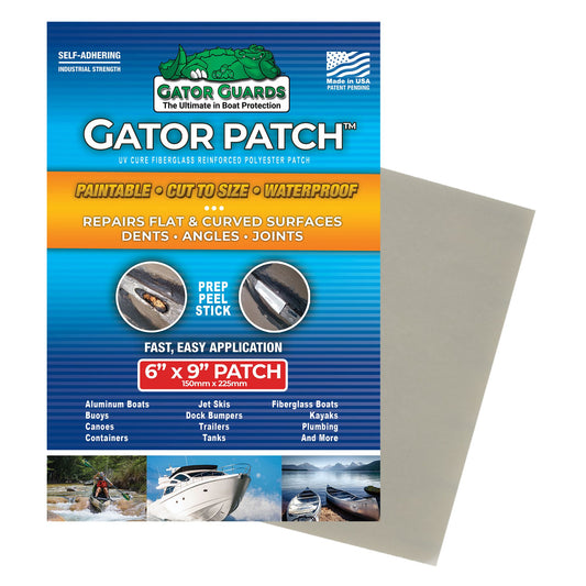 A package of Gator Guard Patch for repairing kayak keel guards from NRS.